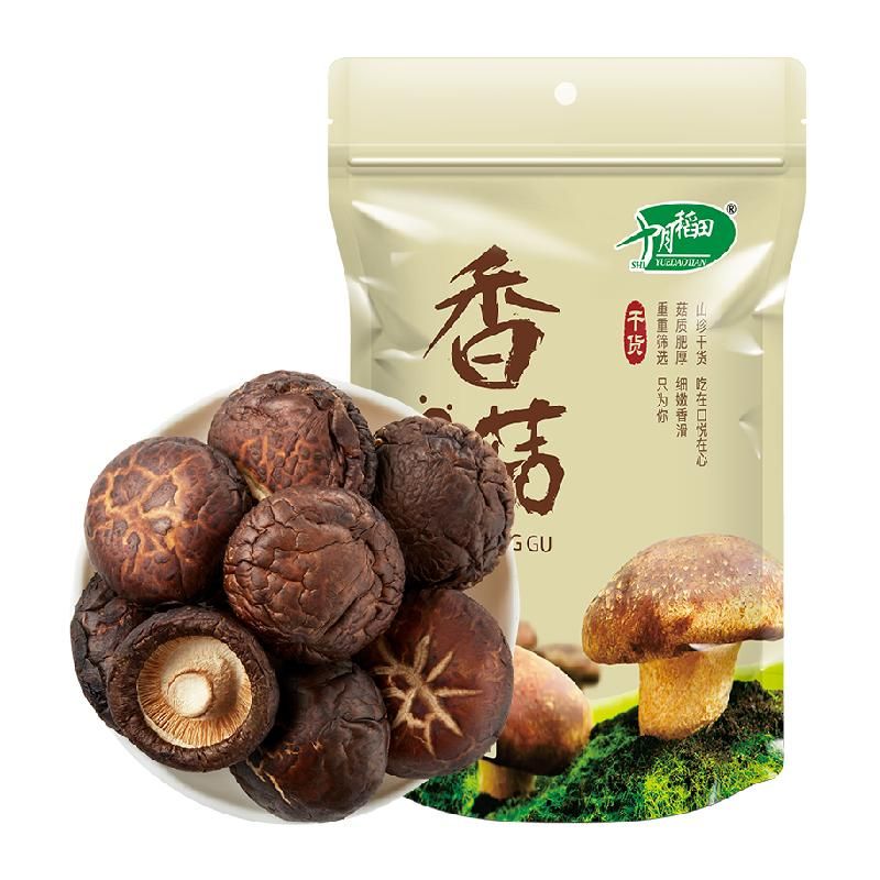天猫 十月稻田香菇200g*1袋干货蘑菇煲汤菌菇 1件 .