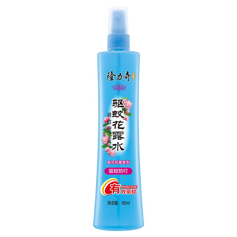 京东直供 隆力奇驱蚊花露水复合花果香型驱蚊喷雾清凉驱蚊液195ml