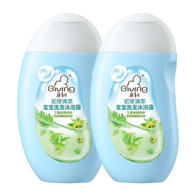 启初 初芽清萃宝宝洗发沐浴露320ML*2