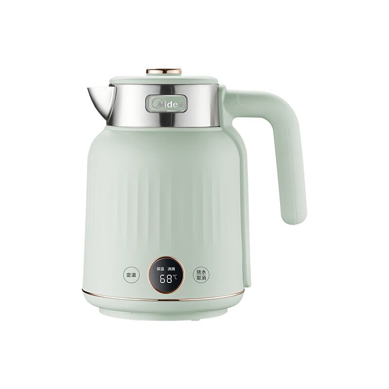 midea 美的 电水壶1.7升大容量烧水壶热水壶恒温开水壶食品级316L不锈钢双层防烫MK-SH53-Q