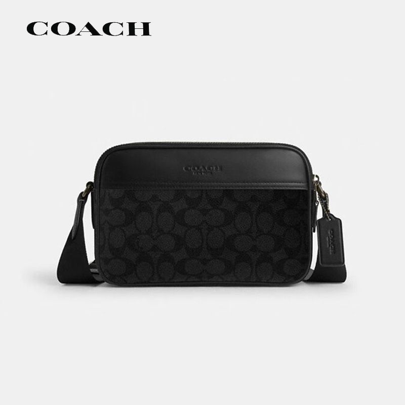 COACH/蔻驰 蔻驰（COACH）男士GRAHAM小号单肩斜挎包相机包PVC配皮 CV921QBMI5美国进口 XUNAN