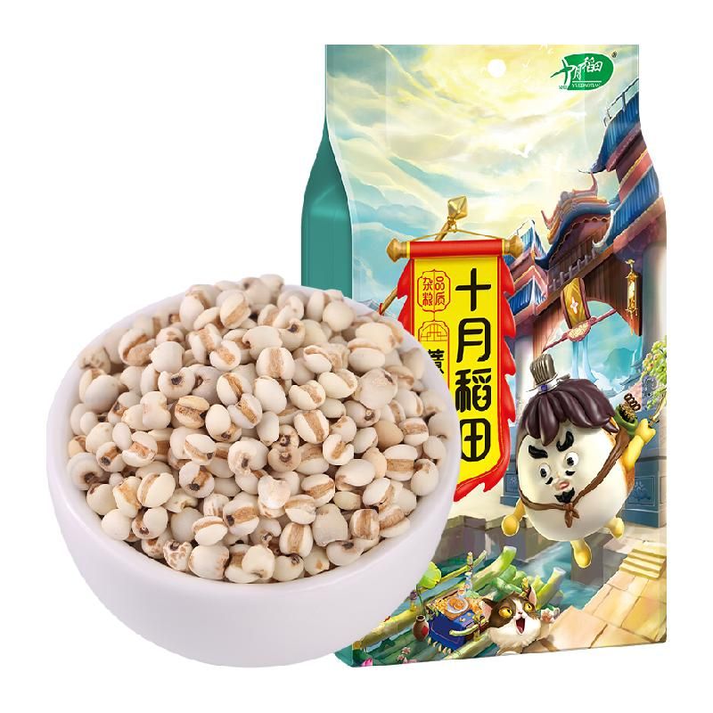 天猫 十月稻田薏仁米薏米1kg五谷杂粮粗粮红豆薏仁水赤小豆薏苡仁 无；1件 .
