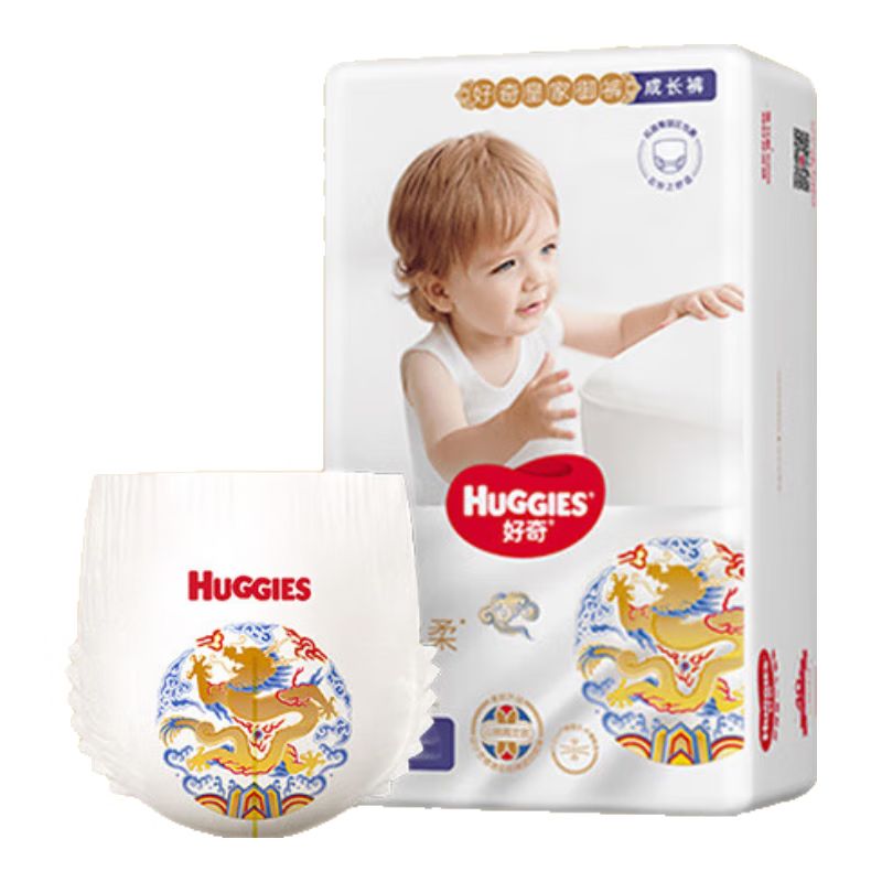 京东直供 好奇（Huggies）皇家御裤成长裤L40片(9-14kg)婴童拉拉裤尿不湿
