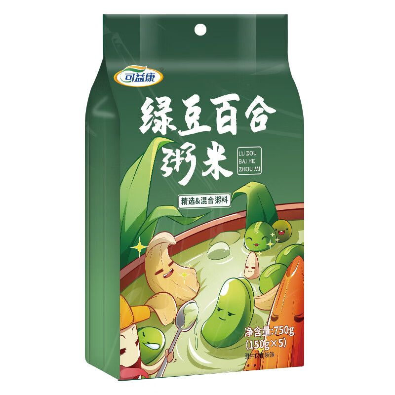 可益康 绿豆百合粥750g*2袋