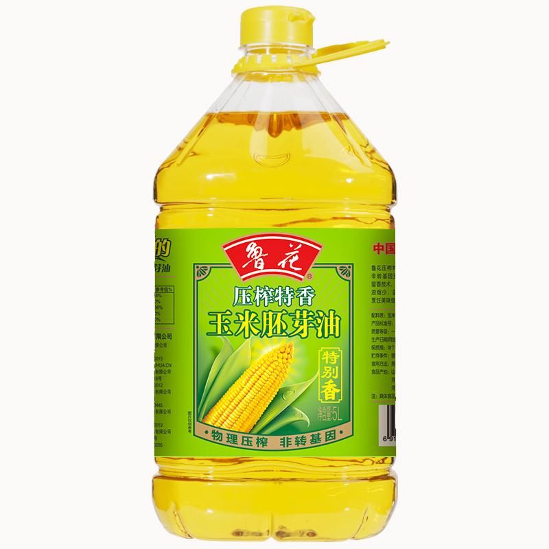 天猫 【鲁花直营】鲁花物理压榨玉米油胚芽油5L*1 非转基因 食用油 无规格 .