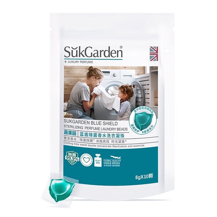 蔬果园 SukGarden蓝盾除菌香水洗衣凝珠 -（8g*10颗）*1袋