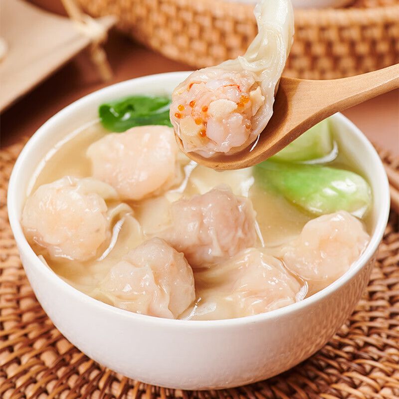 京东直供 包道虾仁鱼籽云吞312g 馄饨抄手冷冻速食早餐共24个
