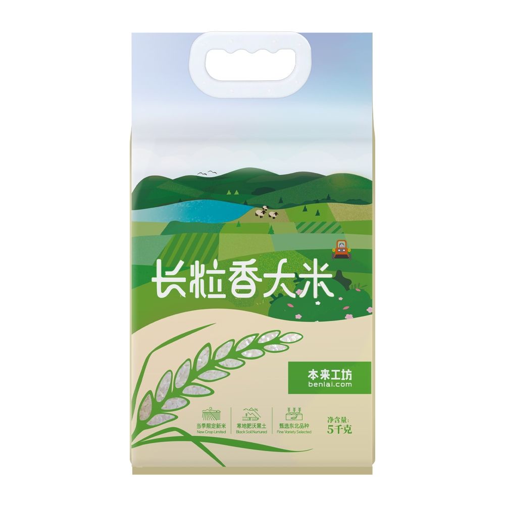 本来生活 本来工坊东北长粒香大米5kg