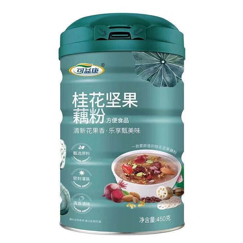 可益康 桂花坚果藕粉450g/罐
