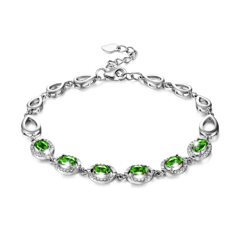 古钻 GZUAN珠宝 宠爱 3.3克拉透辉石手链 C0079