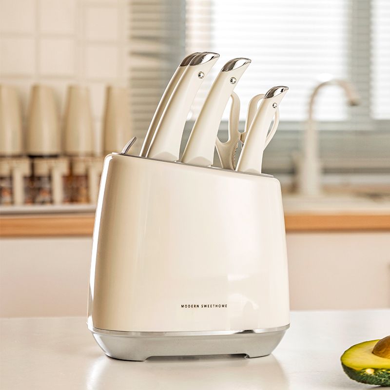 摩登主妇 刀具厨房套装组合家用全套辅食刀厨具菜刀菜板二合一刀架