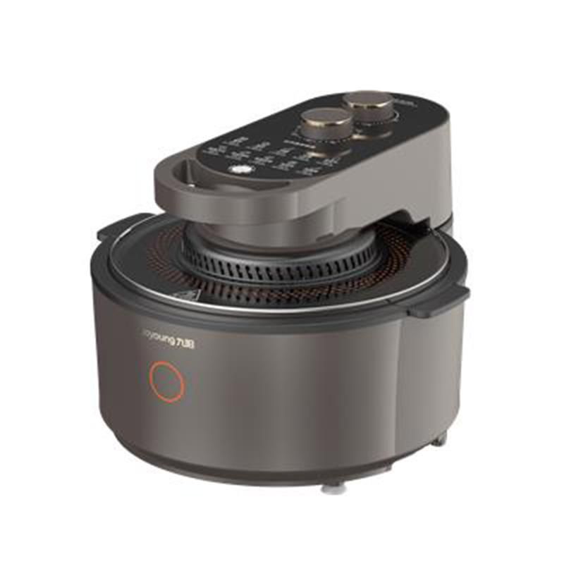 天猫 九阳双旋扭不用翻面氧化锌抗菌材料5.5L大容量空气炸锅KL55-V726 秋叶棕