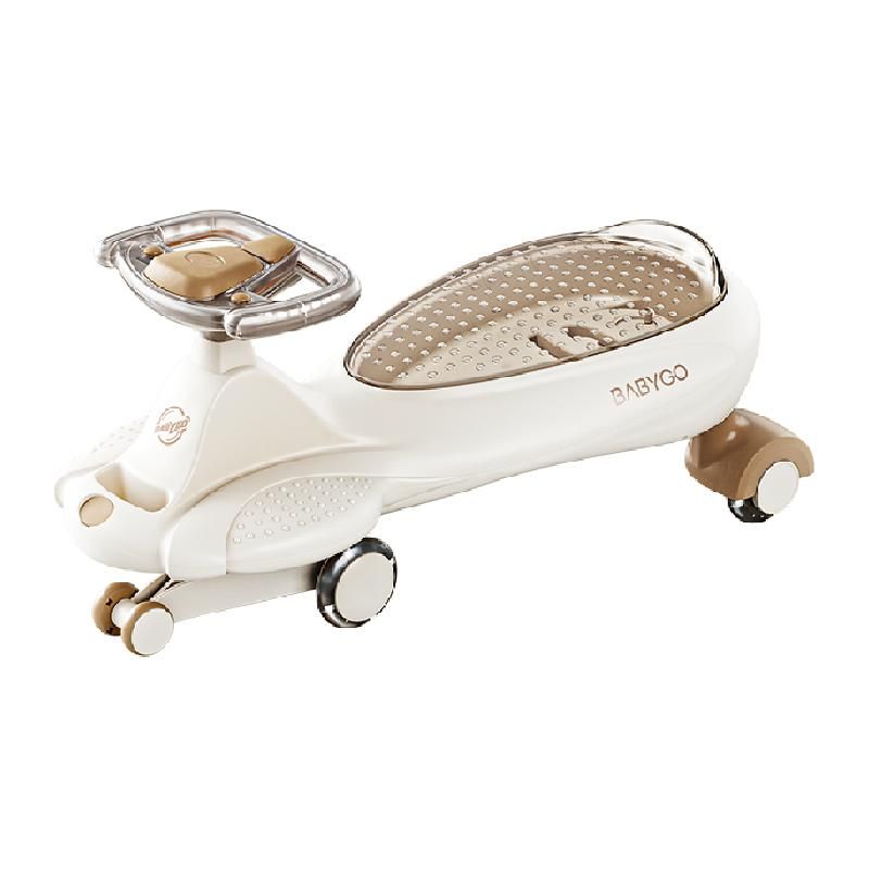 天猫 babygo扭扭车儿童溜溜车大人可坐万向轮防侧翻1岁宝宝玩具摇摆车 军绿色 .