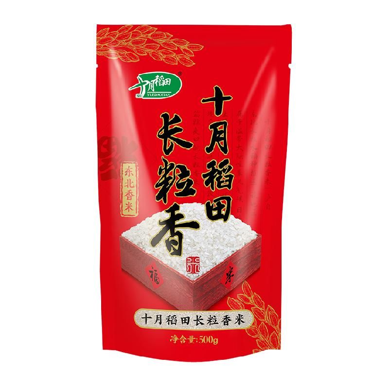 天猫 十月稻田东北长粒香米黑龙江粳米 红色 .