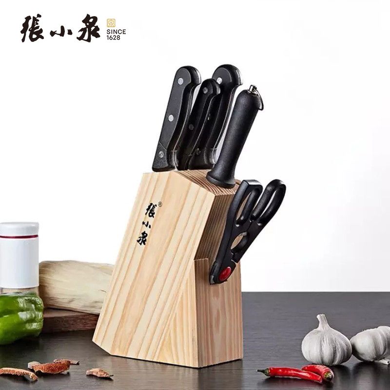 张小泉 简艺套刀不锈钢刀具六件套装家用套刀 D30810100 斩骨刀 切片刀 水果刀 小厨刀 积分兑换