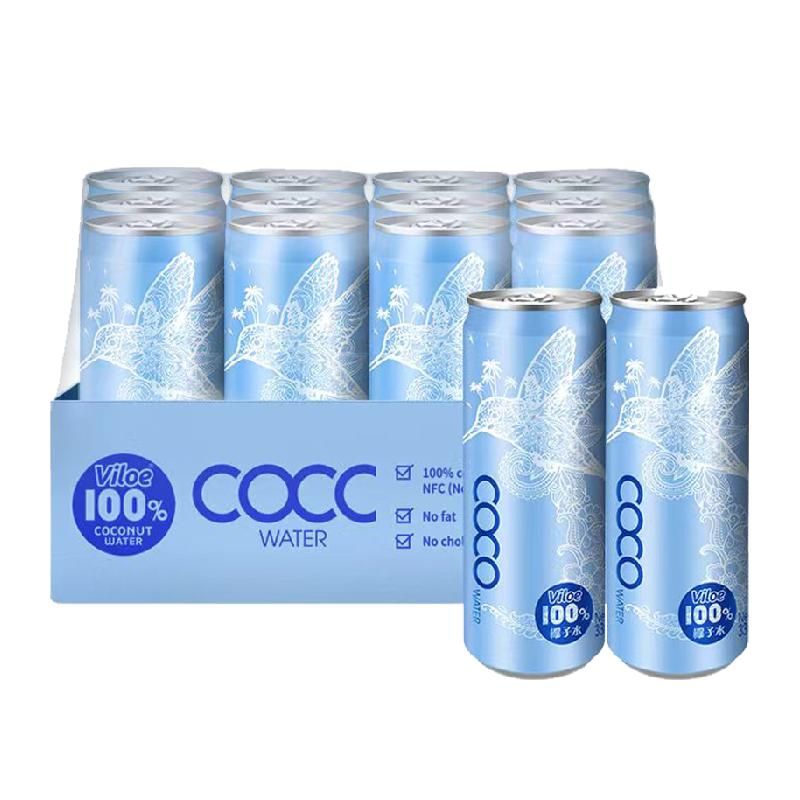 天猫 界界乐唯乐蜜语椰子水越南进口100%椰子汁330ml*12罐补充电解质 无规格 .
