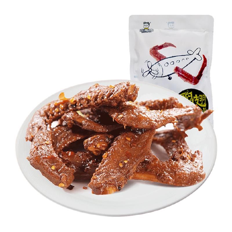 天猫 周黑鸭真空包装卤味熟食卤鸭翅中180g休闲零食小吃大包 1件 .