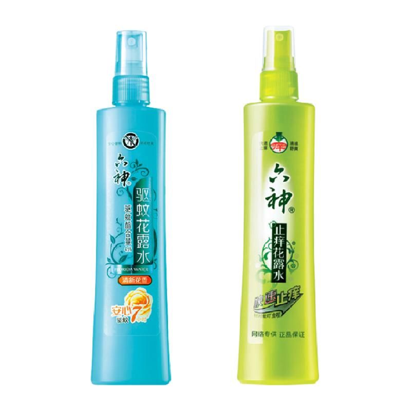 天猫 六神驱蚊止痒（清新花香+草本止痒）花露水喷雾装180ml*2瓶蚊不叮 无规格 .