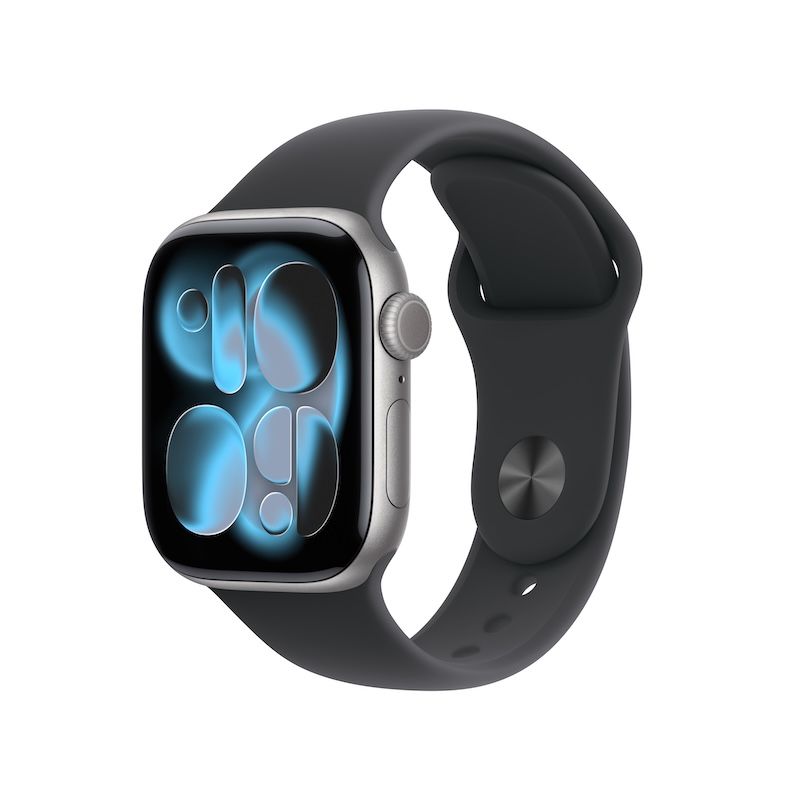 Apple Watch Series11 42深空灰色铝金属表壳-蜂窝版