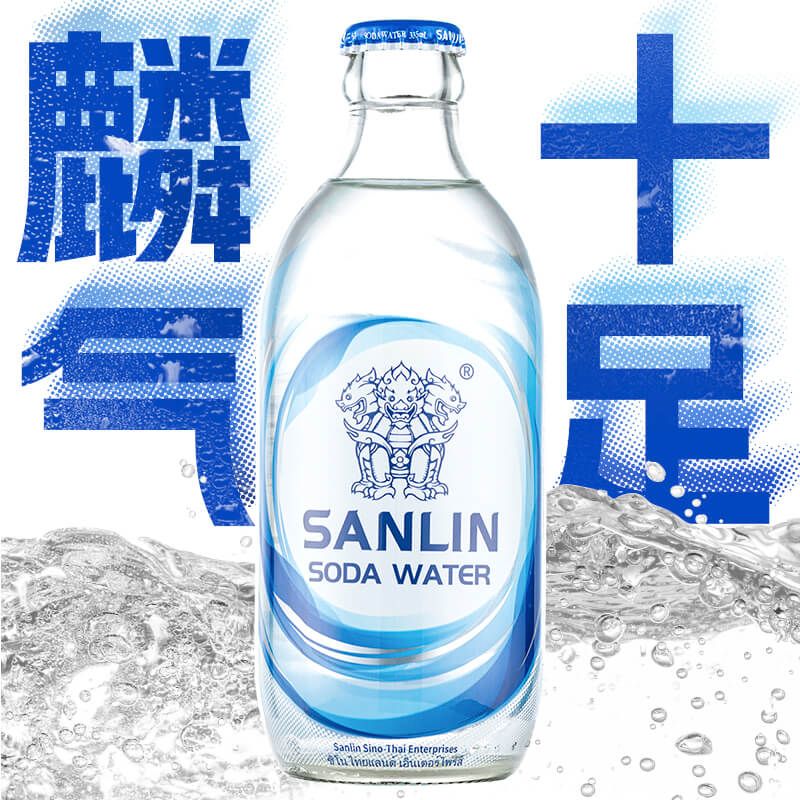 居水堂 三麟 苏打水气泡水苏打水335ml*6瓶