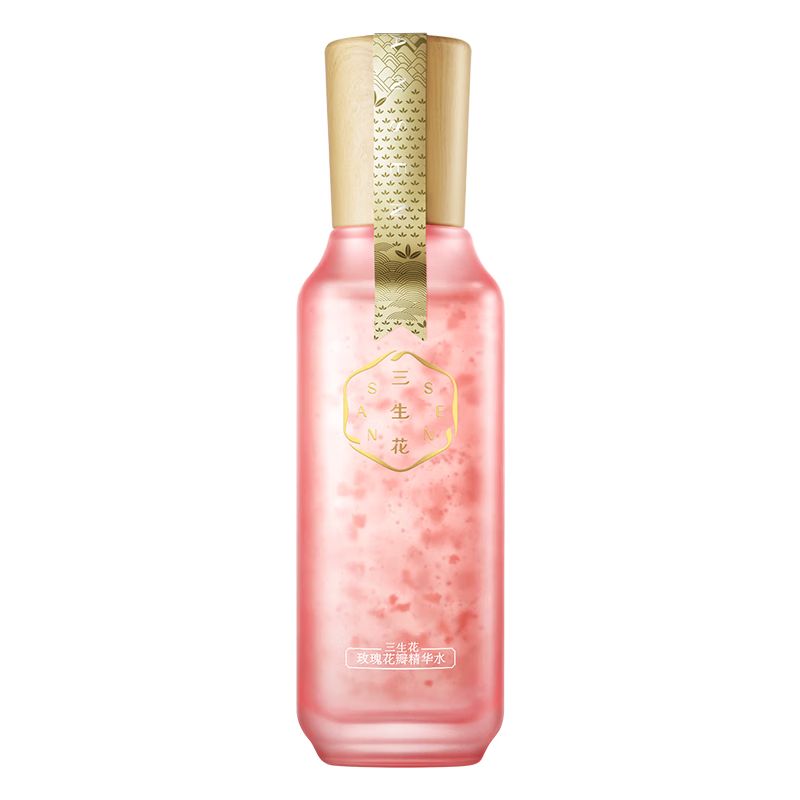 京东直供 三生花百雀羚出品玫瑰花瓣精华水100ml 护肤爽肤水补水保湿