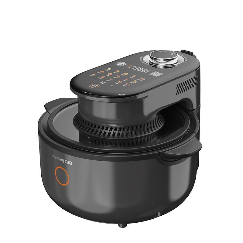 天猫 九阳空气炸锅KL55-V2Fast双层烤架不用翻面可视窗手机智控速嫩烤 远航灰 .