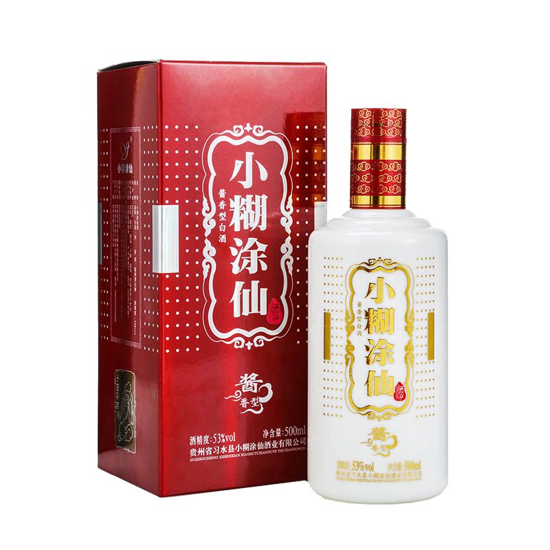 京东直供 小糊涂仙 （普酱）酱香型白酒 53度 500ml 单瓶装 贵州 喜宴婚宴 商务送礼