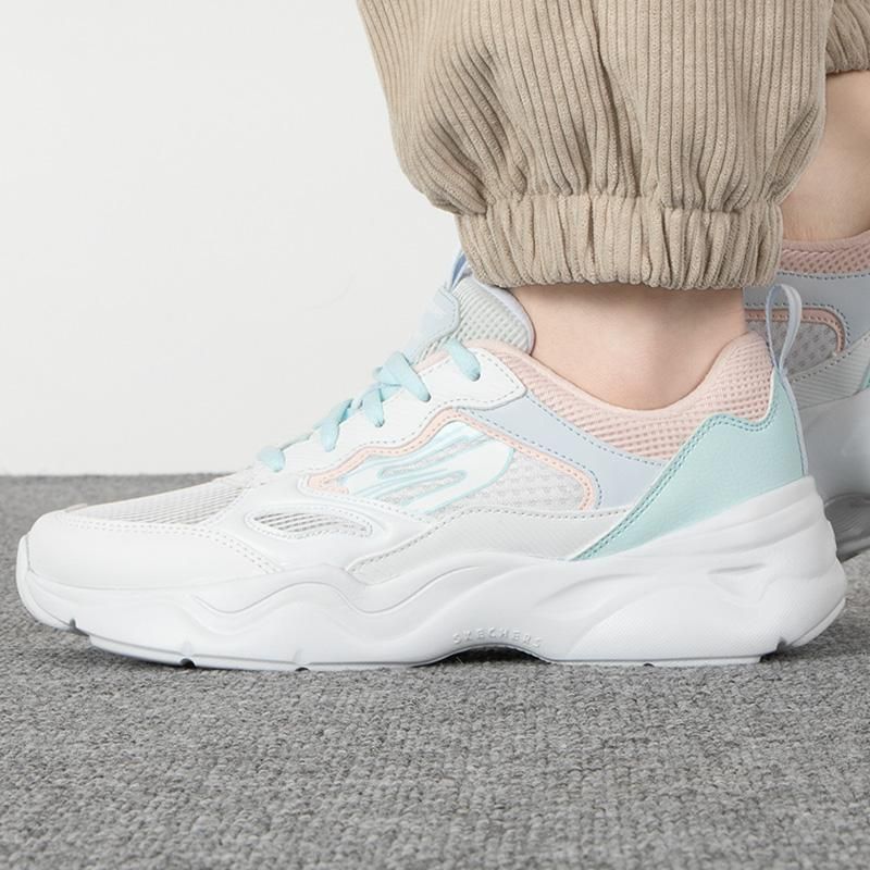 天猫直供 Skechers斯凯奇老爹鞋女2023冬季新款复古运动鞋减震熊猫鞋896073