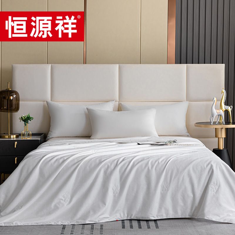 恒源祥 AL恒源祥TSB1054柯特蚕丝被200*230cm桑蚕丝被 春夏被 薄被子 600g全积分兑换
