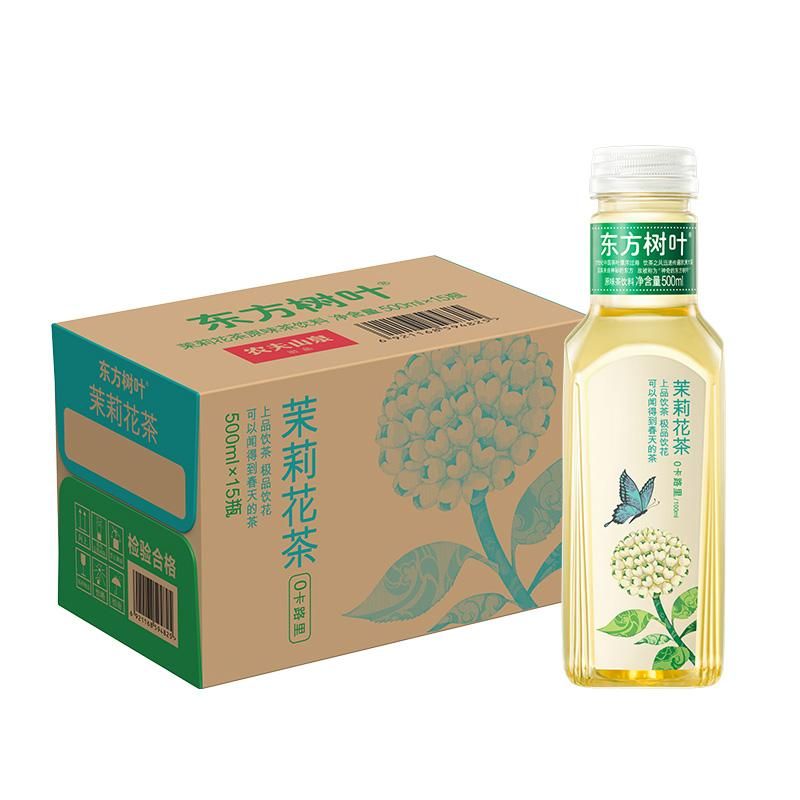 天猫 农夫山泉东方树叶茉莉花茶饮料500ml*15瓶正品日期新鲜 1件 .