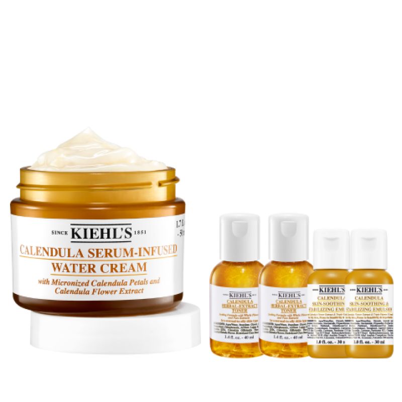 京东直供 科颜氏（Kiehl's）金盏花面霜50ml平衡水油舒缓保湿护肤品礼盒 生日礼物