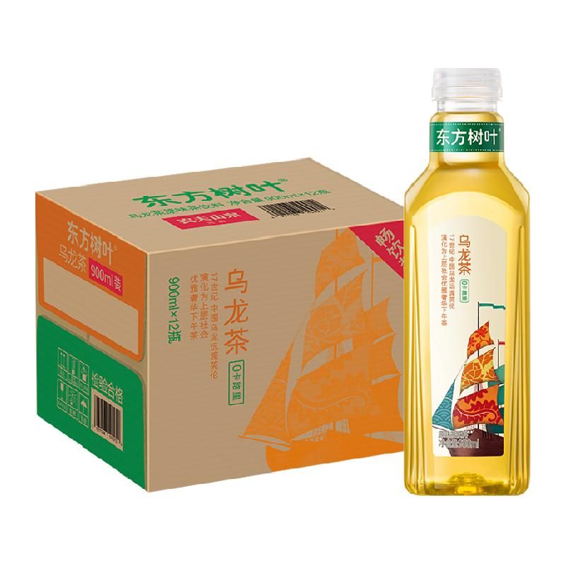 天猫 农夫山泉东方树叶乌龙茶900ml*12瓶无糖茶饮料 无规格 .