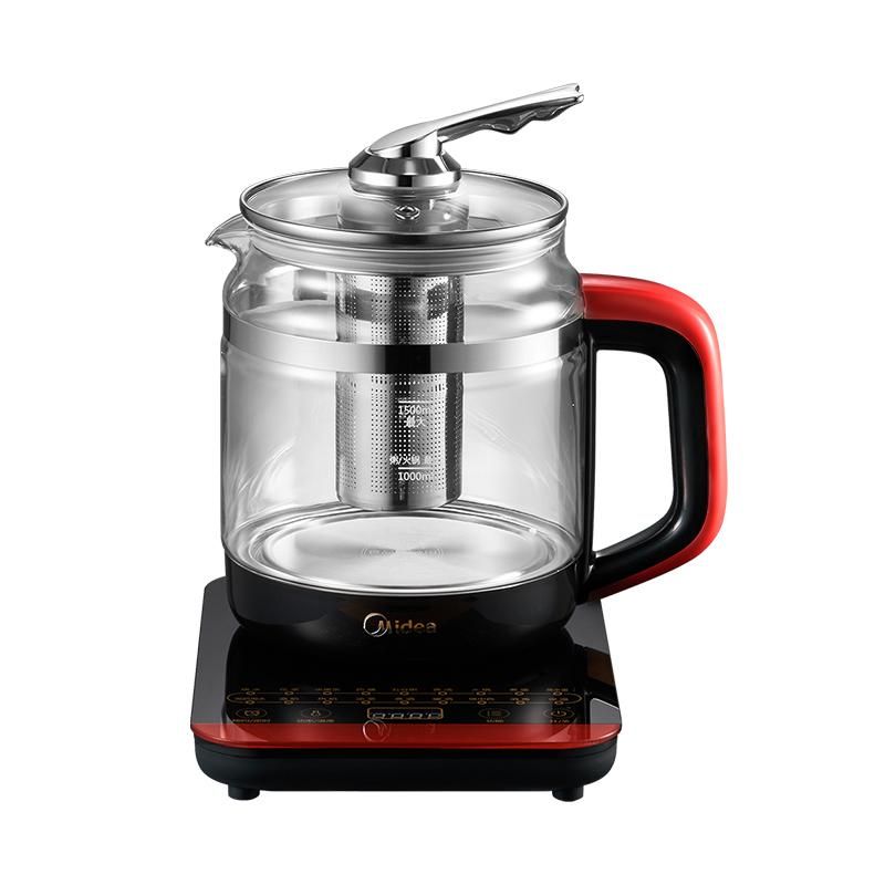 天猫 Midea/美的MK-GE1503B养生壶花式养生多段保温煮花茶家用定时 红色 .