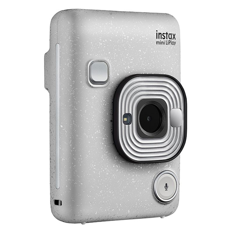 富士 instax立拍立得 数模一次成像相机（具有手机照片打印功能）mini LiPlay 石英白