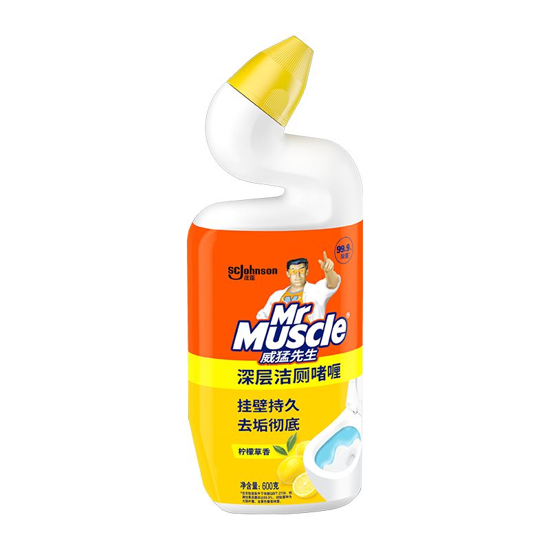 京东直供 威猛先生（Mr Muscle）洁厕灵 600g 柠檬香 洁厕啫喱 洁厕剂 洁厕液 马桶清洁