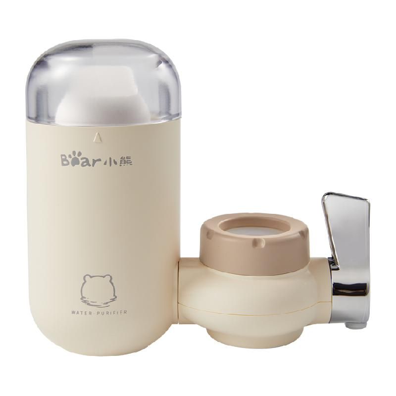 天猫 小熊水龙头净水器自来水净化过滤器厨房家用滤芯直饮滤水器净水机 【陶瓷滤芯半透明款】一机一芯 .