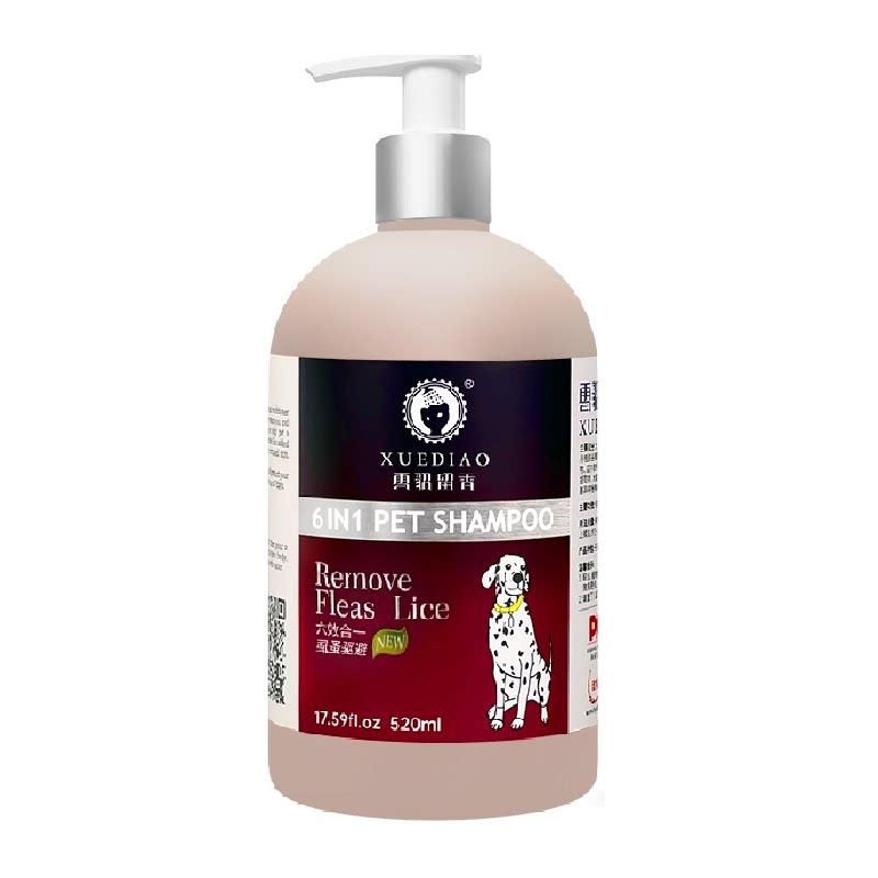 雪貂留香 雪貂六合一宠物狗狗沐浴露虱蚤驱避持久留香专用品香波浴液520ml 【虱蚤驱避520ml】新升级六效合一 .