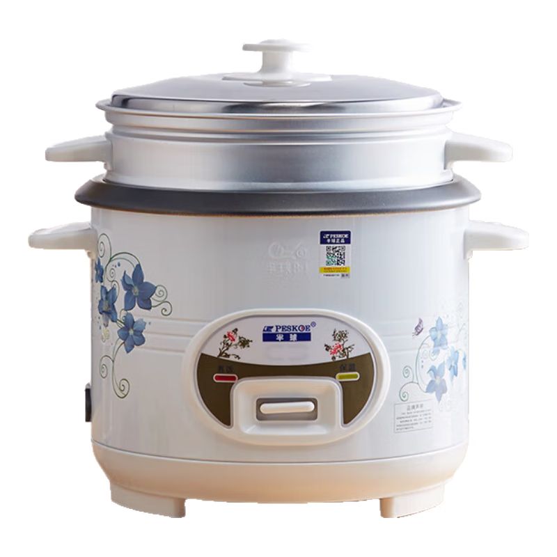 京东直供 半球（PESKOE）电饭煲4L电饭锅 直身式带蒸笼MW-DS40A1-G适用4至5人