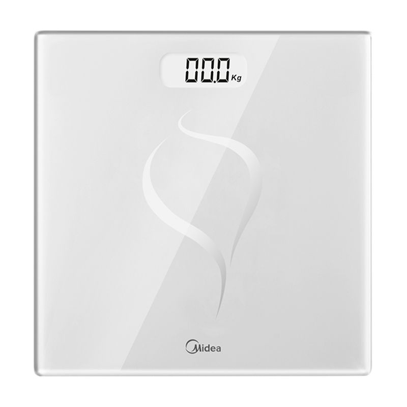 美的 【支持全积分兑换】 电子秤 MO-CW5/MS-CW4 智能体重秤 Led显示健身减肥运动 白色