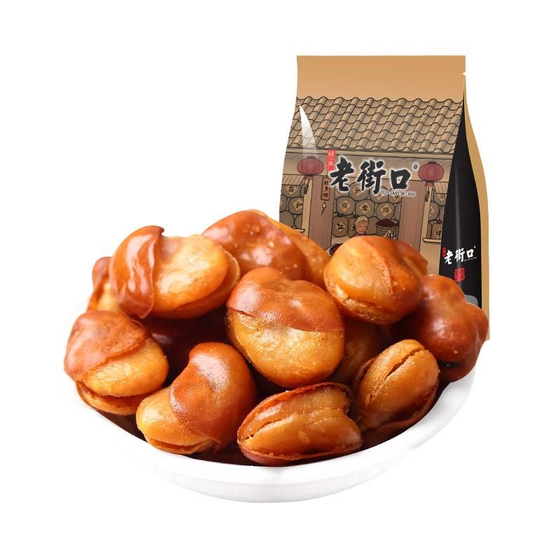 天猫 老街口牛肉味兰花豆500g休闲零食炒货干货下酒菜小吃蚕豆 无规格 .