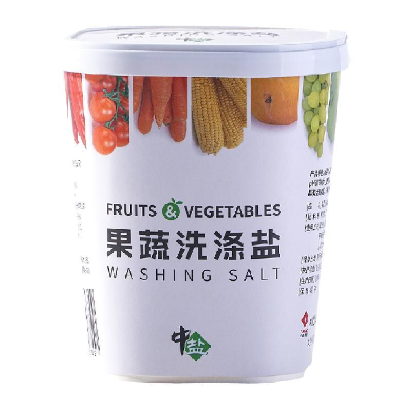 天猫 中盐果蔬洗涤盐清洁家用洗菜盐食品级洗涤盐600g安全无残留 无规格 .