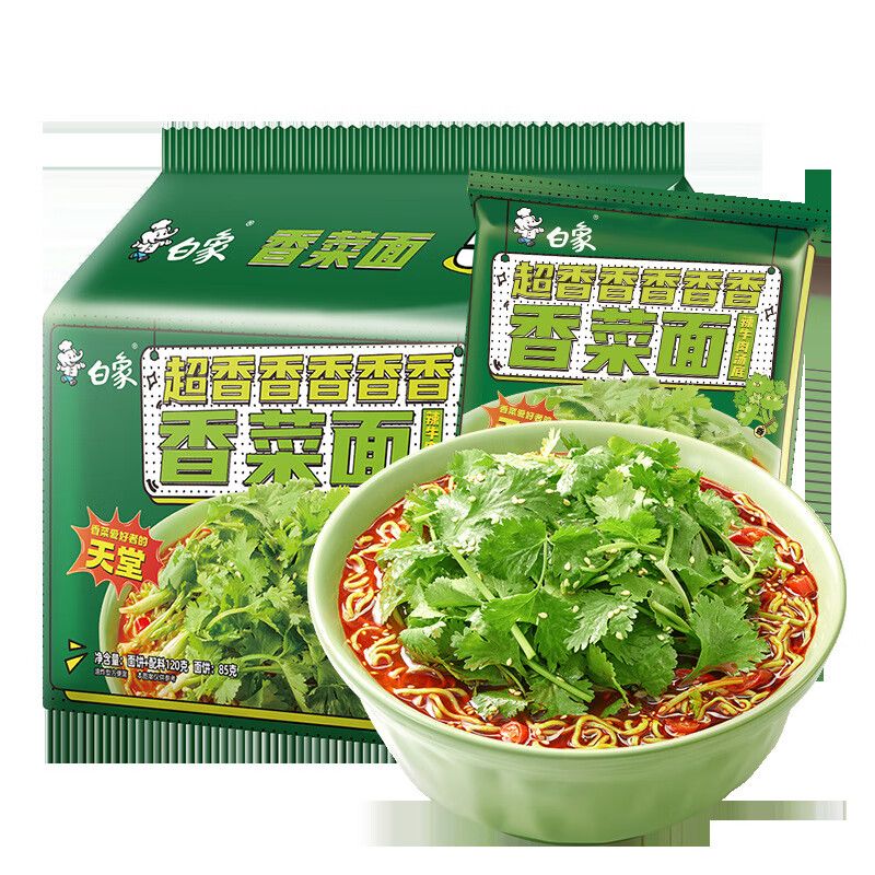 白象 香菜面泡面极致5连包系列 （115g*5包）