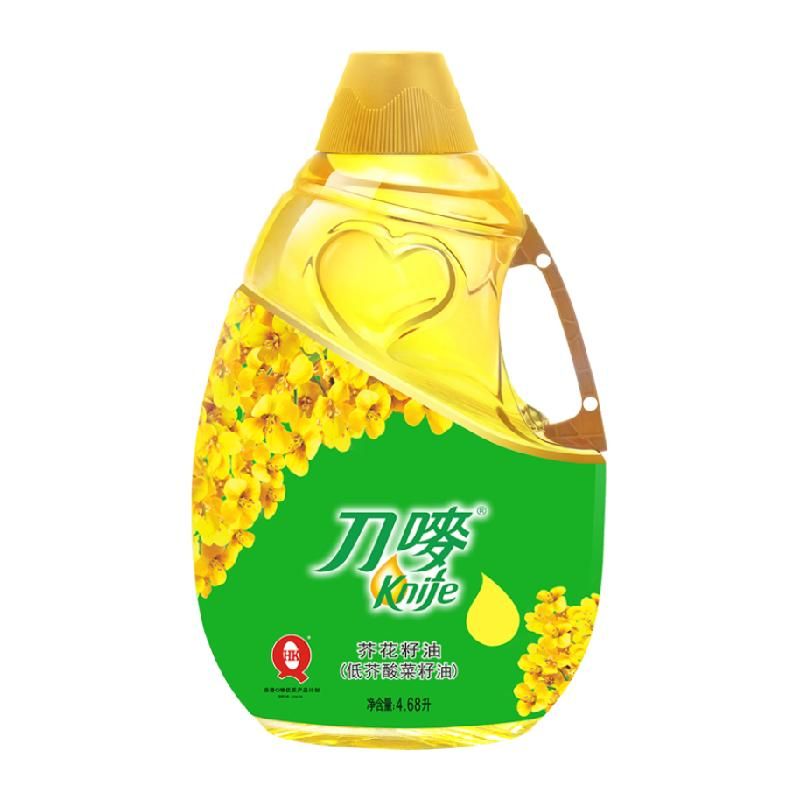 天猫 knife/刀唛芥花籽油4.68L食用油低芥酸菜籽油4.68L/瓶 无规格