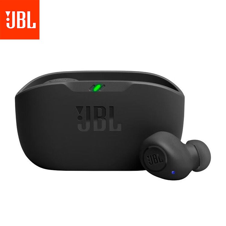 JBL  WAVE BUDS 真无线蓝牙耳机入耳式音乐耳机W100TWS升级款黑/白/薄荷绿/香槟金 默认黑色其余颜色备注